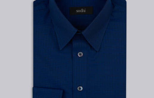 Dark Blue Dobby