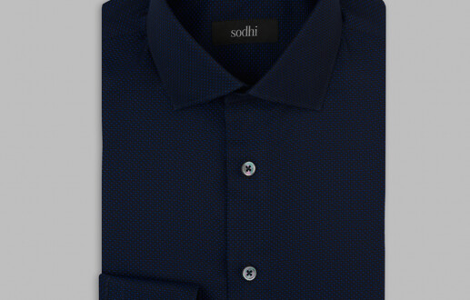 Navy Blue Dobby