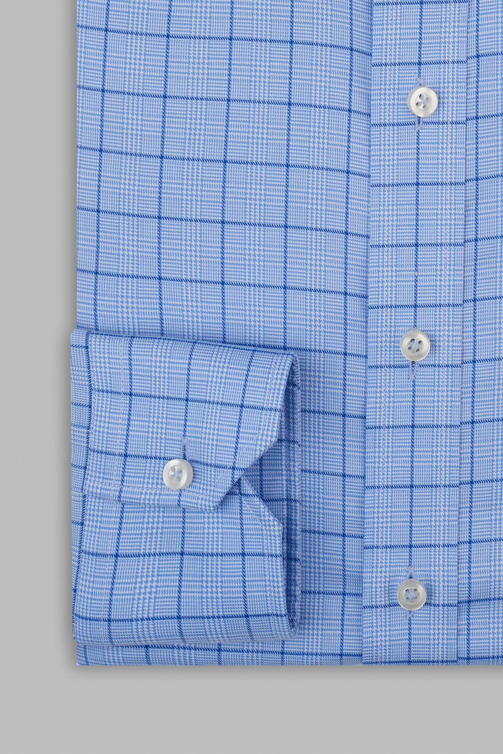 Twill Blue Prince of Wales Check - Sodhi