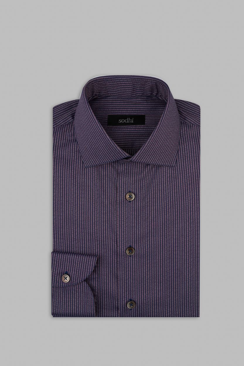 Twill Purple Stripe