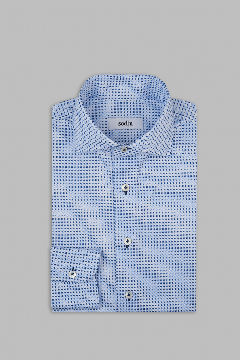 Light Blue Jersey Print